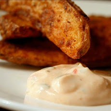 Potato Wedges With Chili Cream