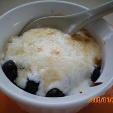 Russian Blueberry Raspberry Pudding
