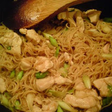 Midweek Chicken, Spring Onion and Noodle Stir Fry