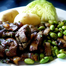 Chicken Livers W/Caramelized Onion and Madeira