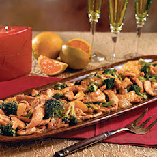 Spicy Ginger-and-Orange Chicken with Broccoli