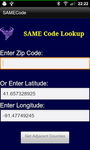 SAME Code Lookup