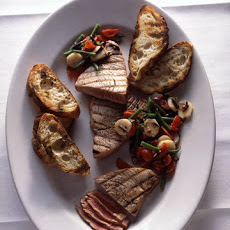 Grilled Tuna with Mediterranean Chopped Salad