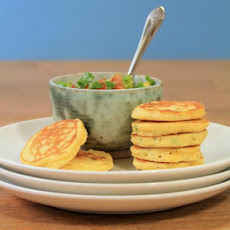 Jalapeno Corn Cakes With Avocado Salsa