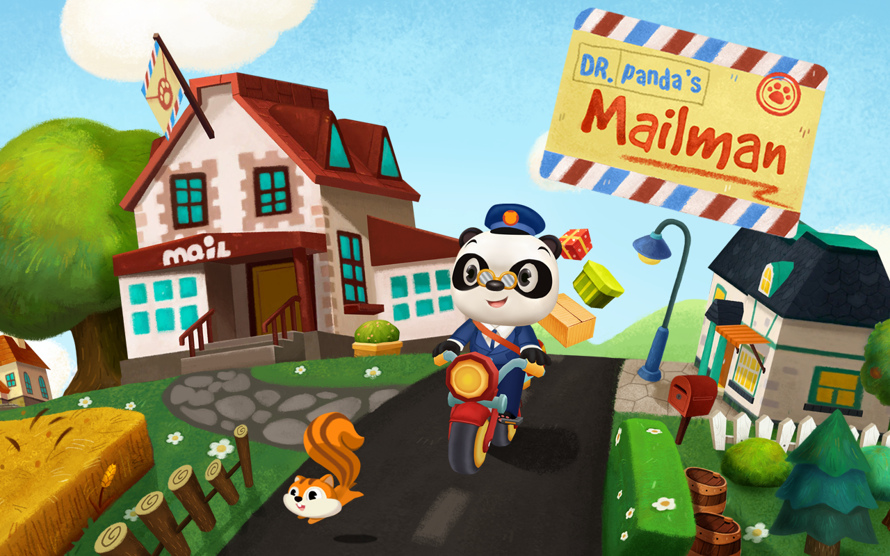 Android application Dr. Panda Mailman screenshort