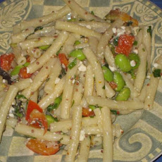 Pasta With Green Soybean Salad