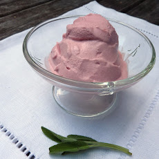 Sage Infused Plum-Blackberry-Honey Gelato