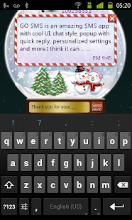 How to install GO SMS Pro Snowlove Popup them lastet apk for bluestacks