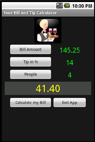 Your Bill Tip Calculator