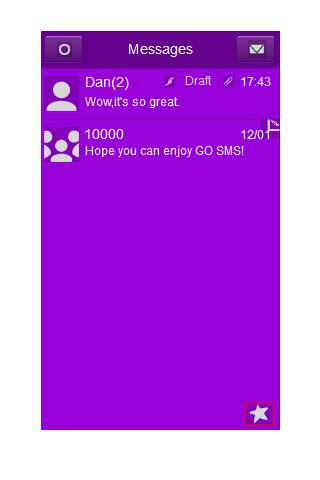 【免費個人化App】GO SMS Theme - Just Purple-APP點子