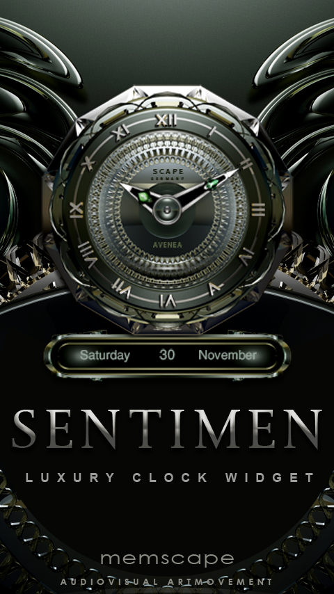 Android application SENTIMEN Luxury Clock Widget screenshort