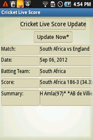 Cricket Live Score