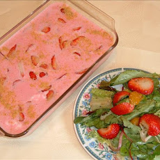 Spinach, Romaine and Strawberries with Balsamic Vinaigrette