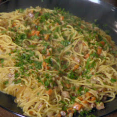 Creamy Spaghetti and Beans