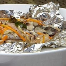 Foil Barbecued Trout with Wine