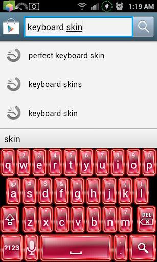 Ruby Red Keyboard Skin