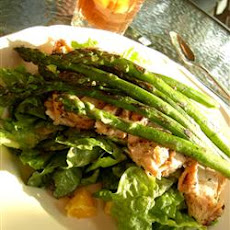 Grilled Mojo Chicken Salad With Asparagus and Oranges