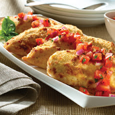 Parmesan-Crusted Bruschetta Chicken