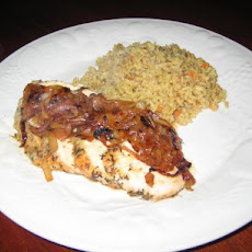 Roasted Garlic Chicken With Caramelized Onions