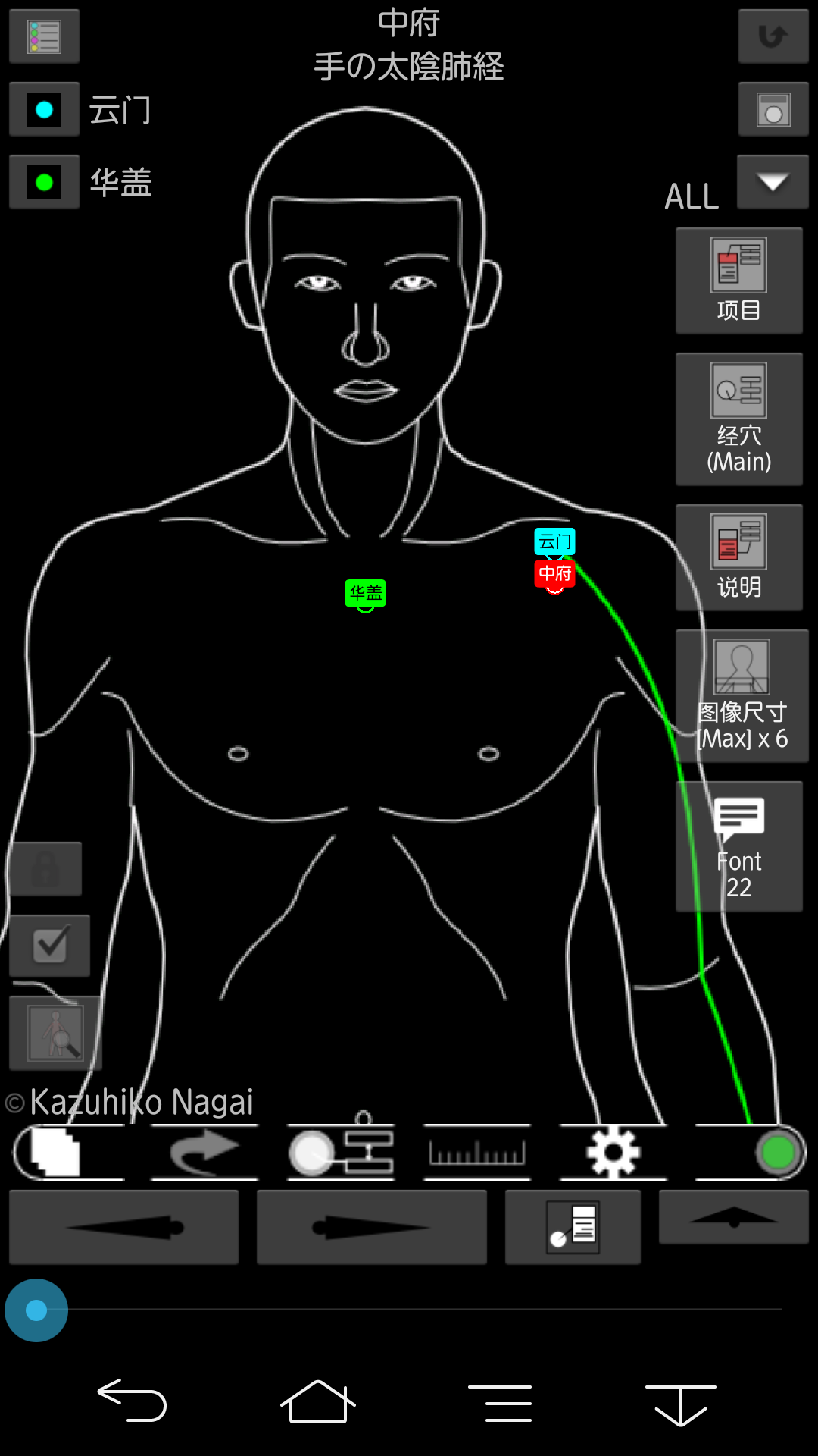 Android application Acupuncture (Nagomi · Pro) screenshort