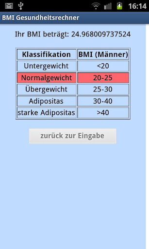 BMI Rechner