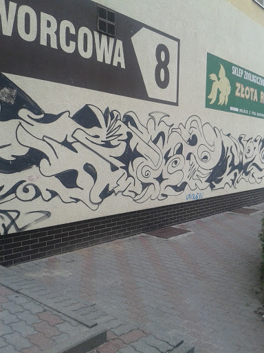 Mural on Dworcowa