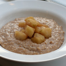 Chai-spiced Porridge with Stewed Apples