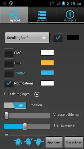 Scrolling Notifications Free