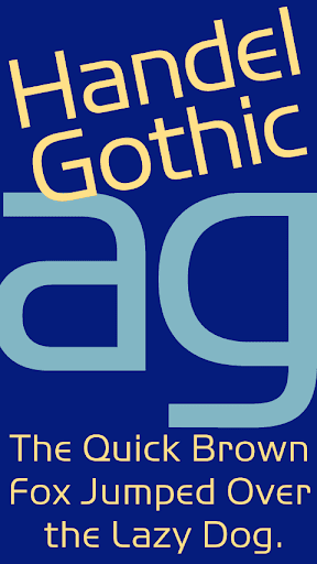 Handel Gothic FlipFont