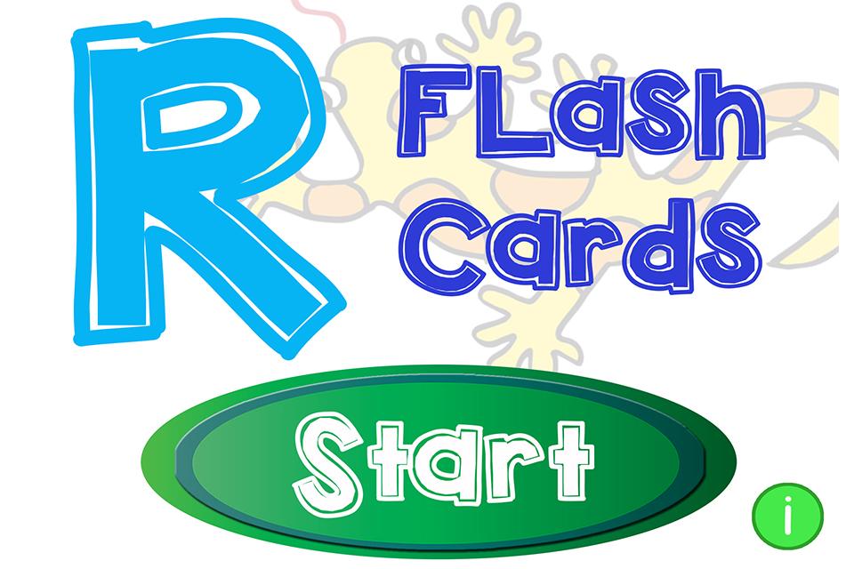 Android application Articulation R Flash Cards screenshort