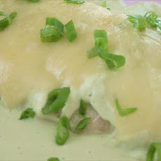 Avocado-Crab Enchiladas with Green Sauce