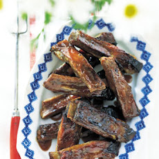 Grilled Spareribs with Cherry Cola Glaze