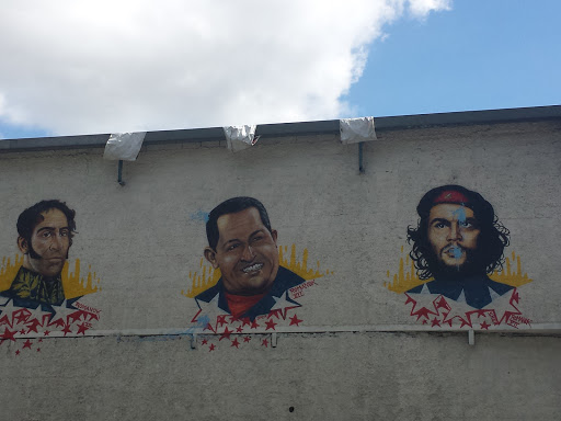 Mural Bolívar Chavez Y El Che