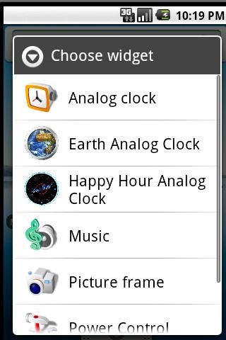 Planet Earth Clock Widget