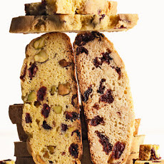 Cranberry-Pistachio Cornmeal Biscotti
