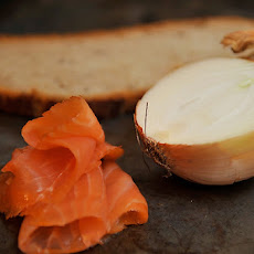 Smoked Salmon Mousse on Rye Toasts