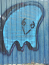 Blue Ghost Graffiti