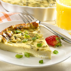 Crustless Quiche With Goat Cheese & Scallions