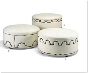 Tangier hassock michaelbermanlimited ottomans