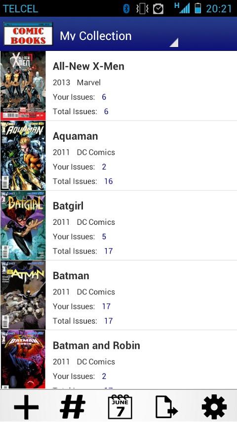Android application Comic Books Collector VE screenshort