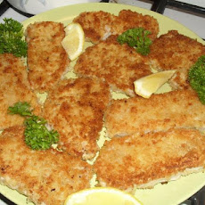 Pork Schnitzel With Noodles and Browned Cabbage