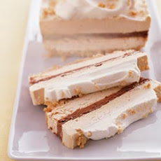 Chocolate and Peanut Butter Ribbon Dessert