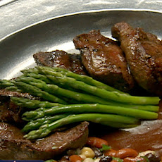 Grilled Hanger Steak with Mushroom Demi-Glace