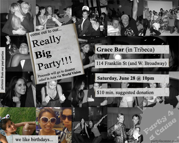Party 4 a Cause Flyer Party 4 a Cause Flyer