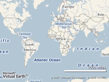Imagem no mapa
