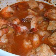 Crock Pot Herbed Chicken and Shrimp