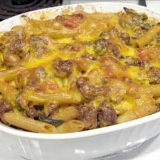 Burger Baked Penne With Spinach