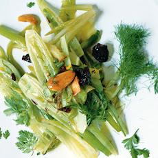 Sautéed Fennel with Almonds, Raisins, and Saffron