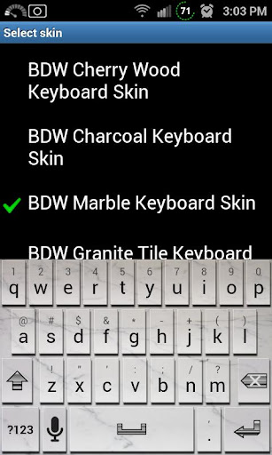 Marble Tile Keyboard Skin