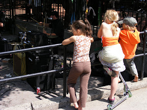 Each kid has an interesting posture.